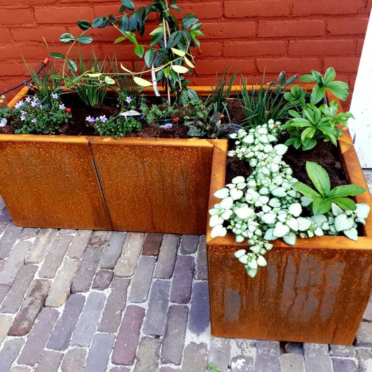 Corten plieno lauko vazonas Kansas 40