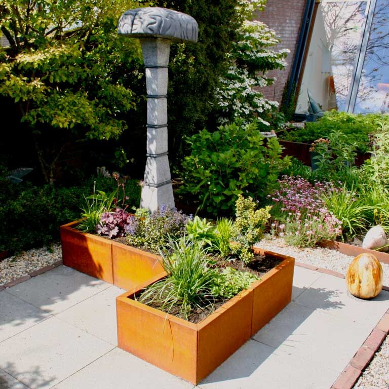 Corten plieno lauko vazonas Kansas 50