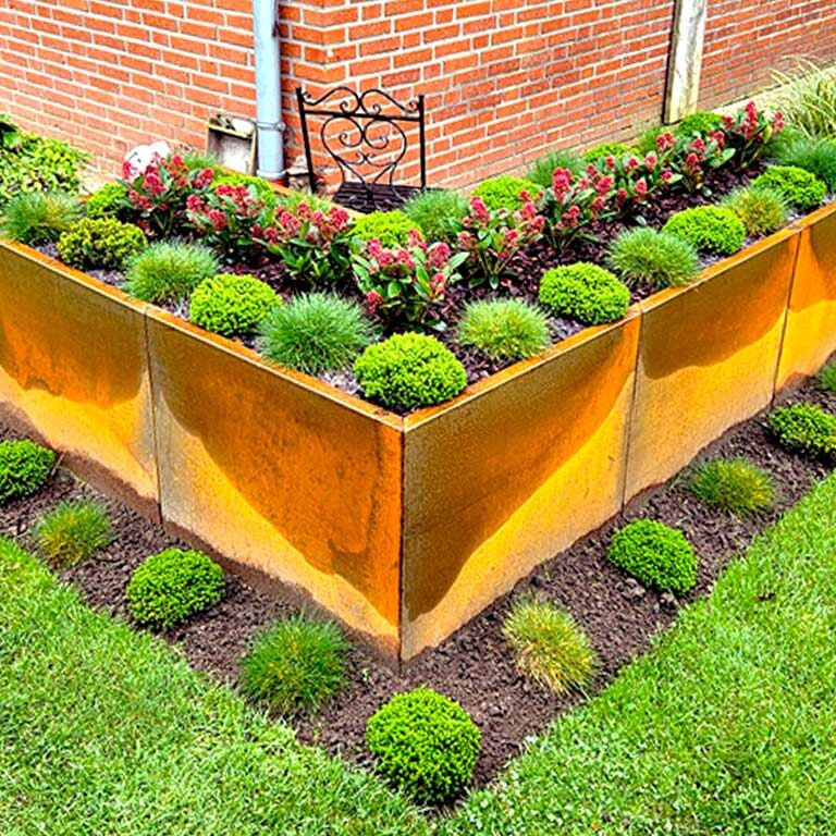 Corten plieno lauko vazonas Kansas 80
