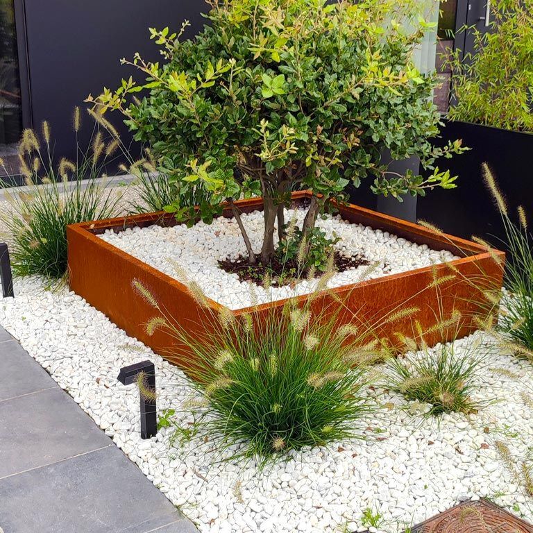 Corten plieno lauko vazonas Miami 120 x 120 cm