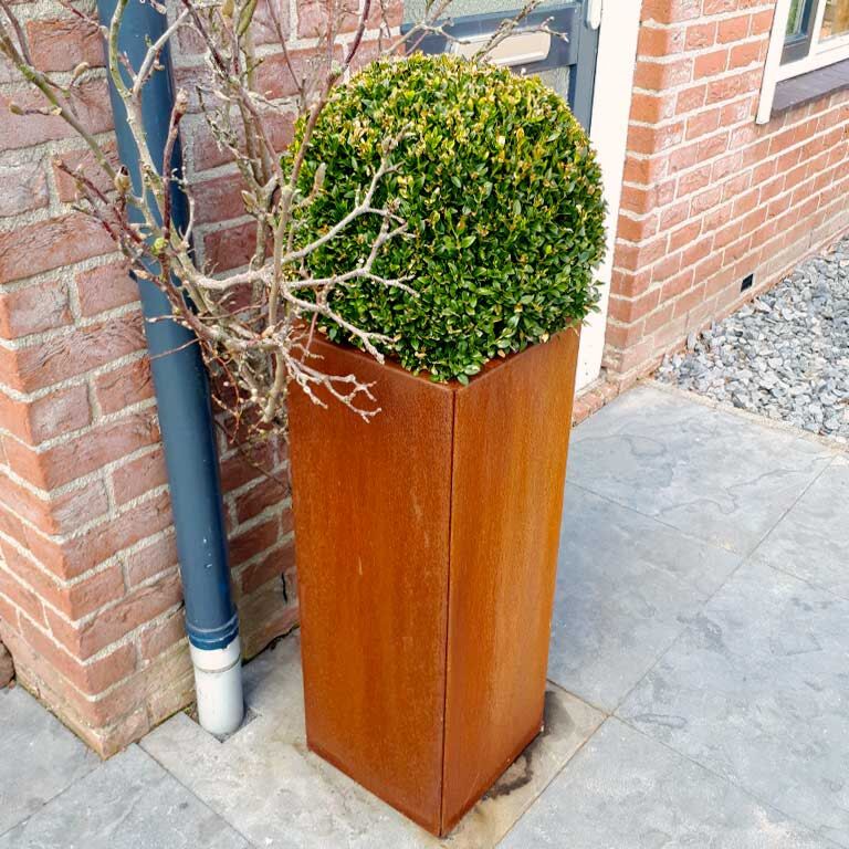 Corten plieno lauko vazonas Miami 30 x 30 cm