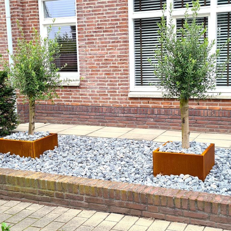 Corten plieno lauko vazonas Miami 60 x 60 cm