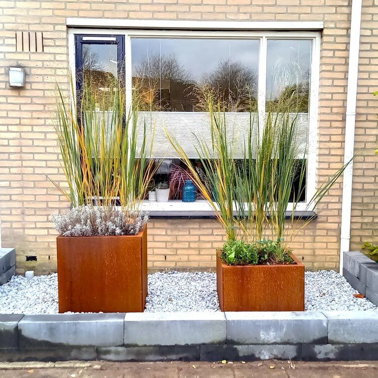 Corten plieno lauko vazonas Miami 60 x 60 cm