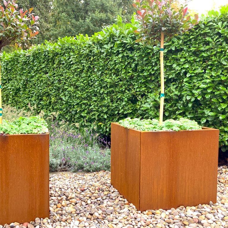 Corten plieno lauko vazonas Miami 70 x 70 cm