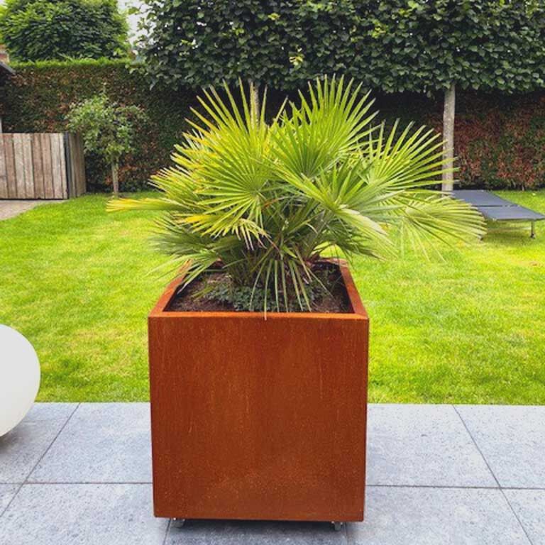 Corten plieno lauko vazonas Miami 70 x 70 cm