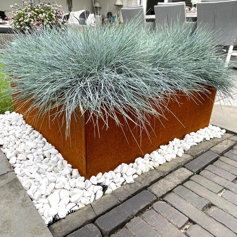 Corten plieno lauko vazonas Miami 80 x 80 cm