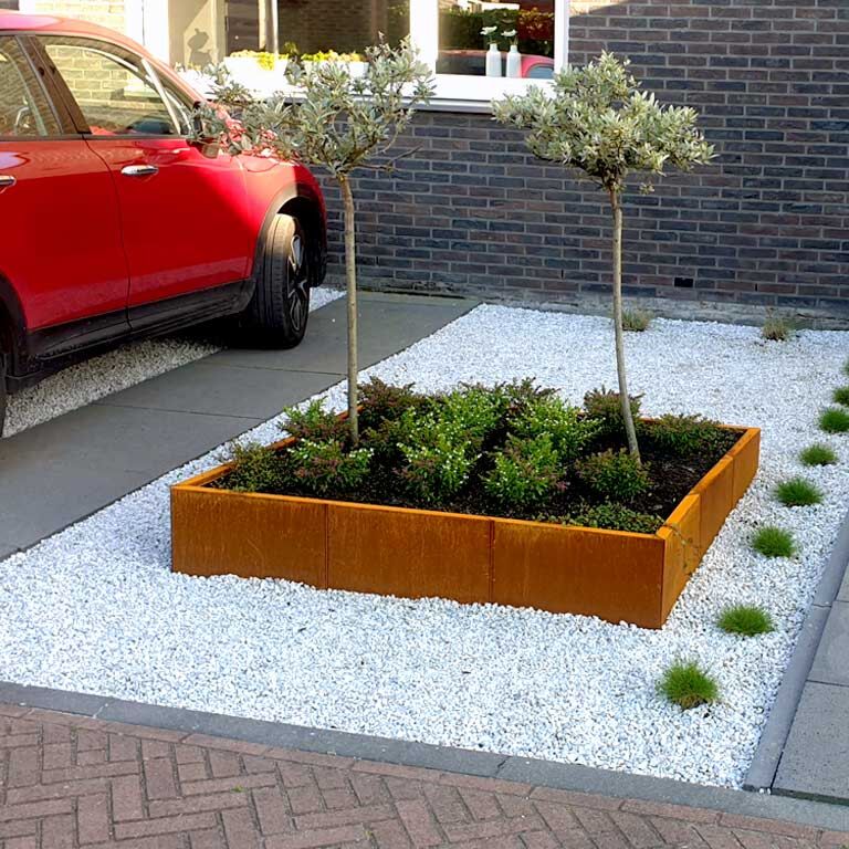 Corten plieno lauko vazonas Miami xxl 150 x 150 cm