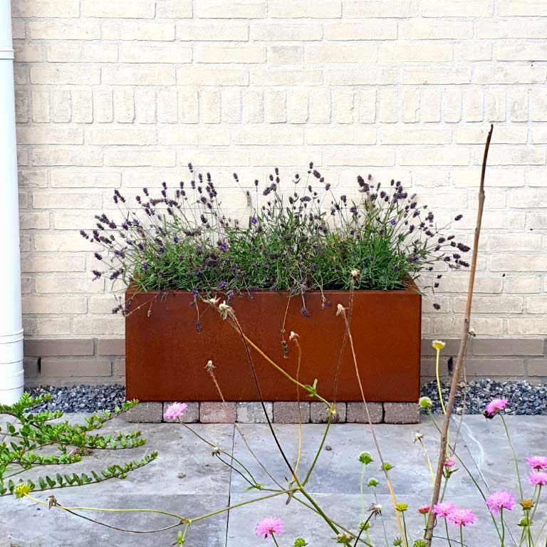 Corten plieno lauko vazonas Texas 30 x 80 cm