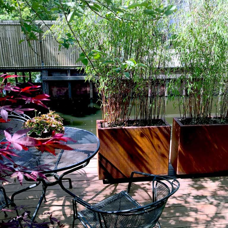 Corten plieno lauko vazonas Texas 30 x 80 cm