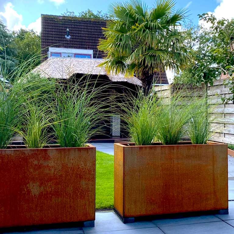 Corten plieno lauko vazonas Texas 40 x 100 cm