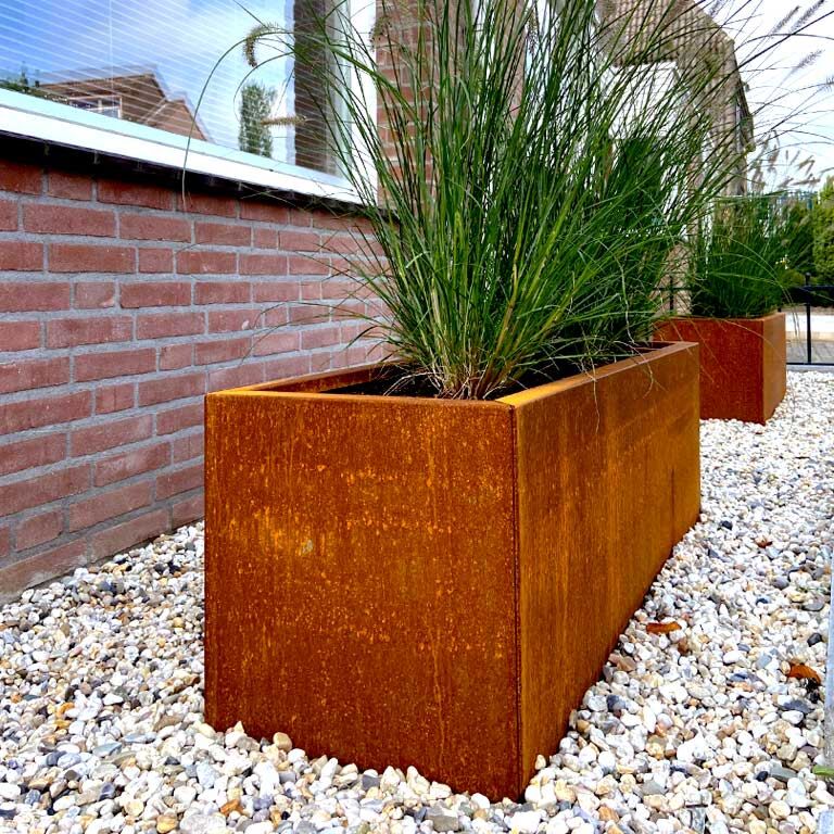 Corten plieno lauko vazonas Texas 40 x 100 cm