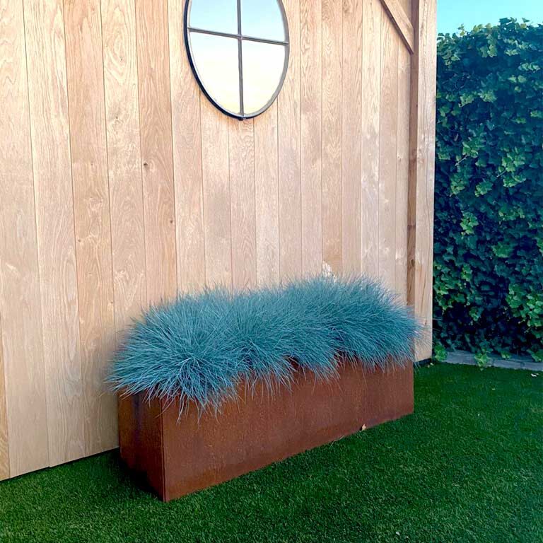 Corten plieno lauko vazonas Texas 40 x 120 cm
