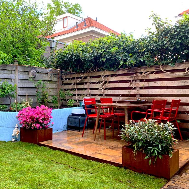 Corten plieno lauko vazonas Texas 40 x 60 cm