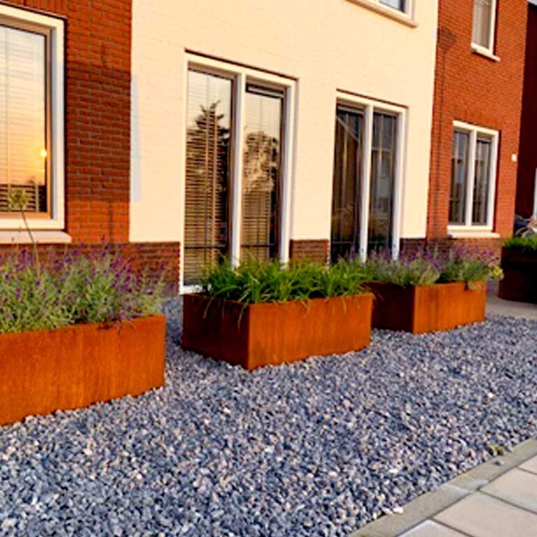 Corten plieno lauko vazonas Texas 60 x 120 cm