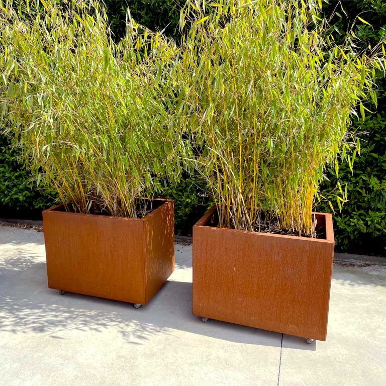 Corten plieno lauko vazonas Texas 60 x 80 cm