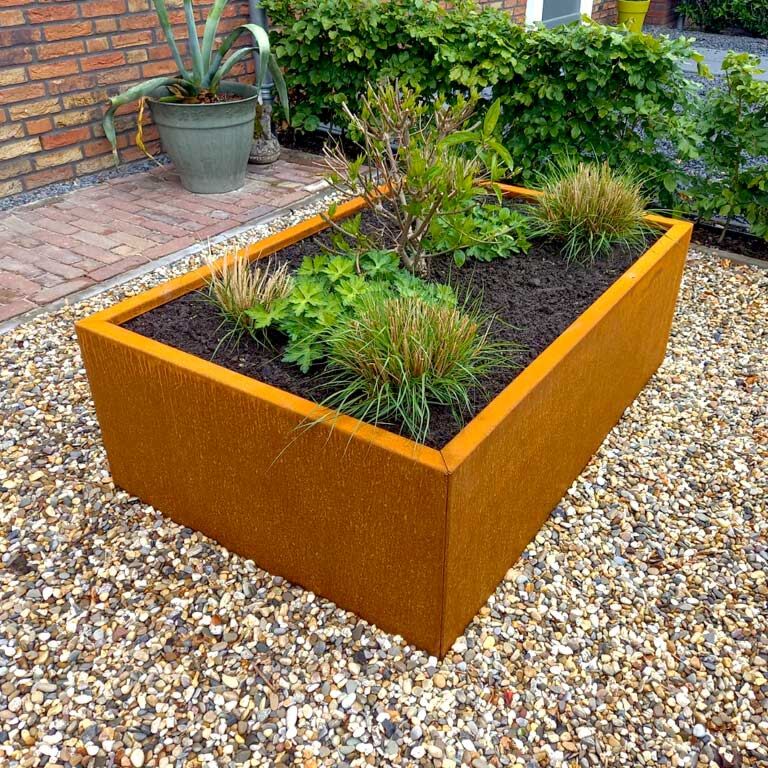 Corten plieno lauko vazonas Texas 80 x 120 cm