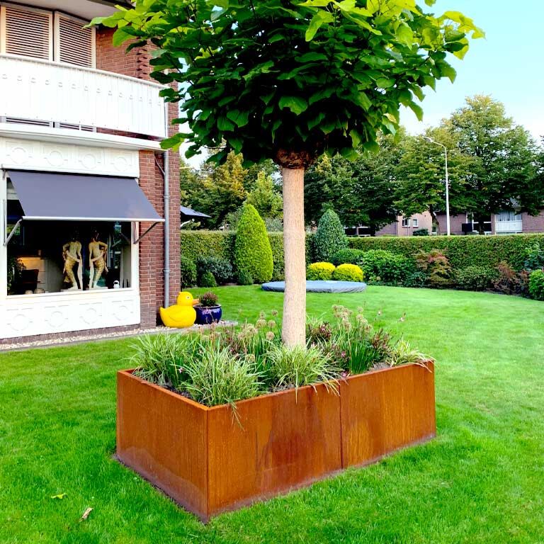 Corten plieno lauko vazonas Texas xxl 200 x 120 cm