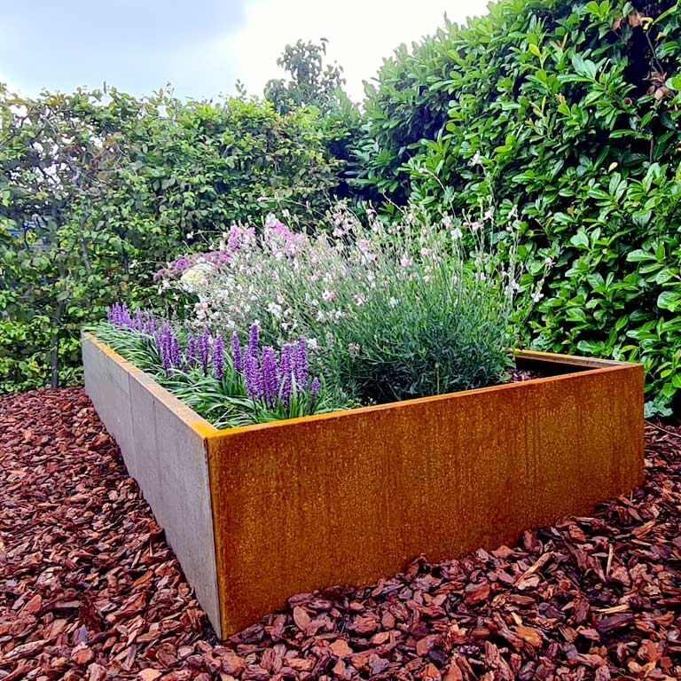 Corten plieno lauko vazonas Texas xxl 300 x 120 cm