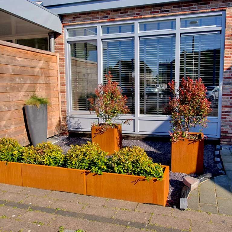 Corten plieno lauko vazonas Texas xxl 300 x 50 cm