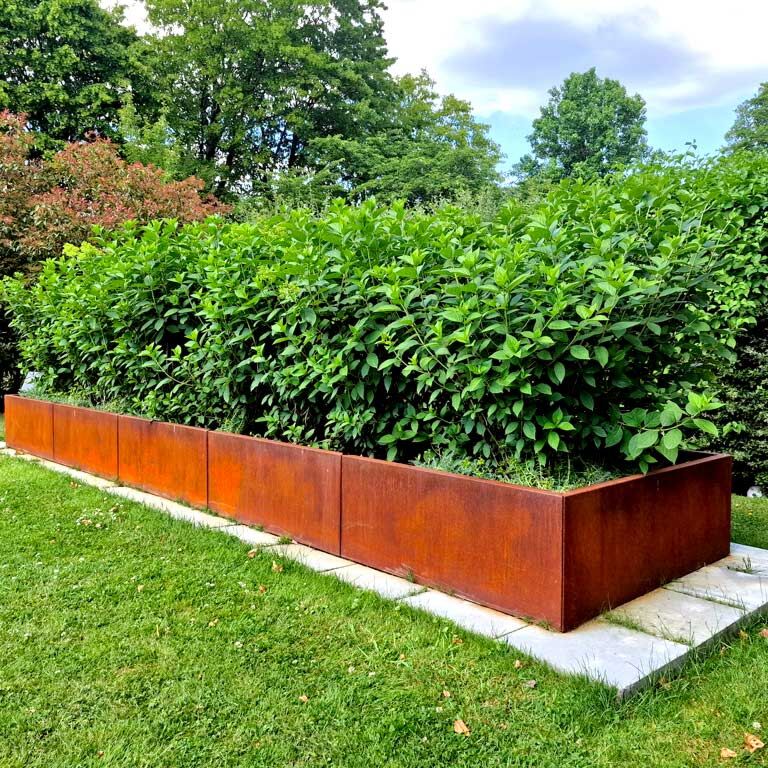 Corten plieno lauko vazonas Texas xxl 300 x 40 cm