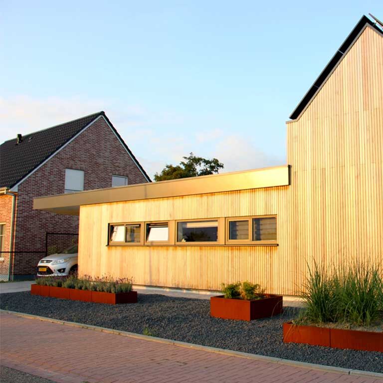 Corten plieno lauko vazonas Texas xxl 400 x 60 cm
