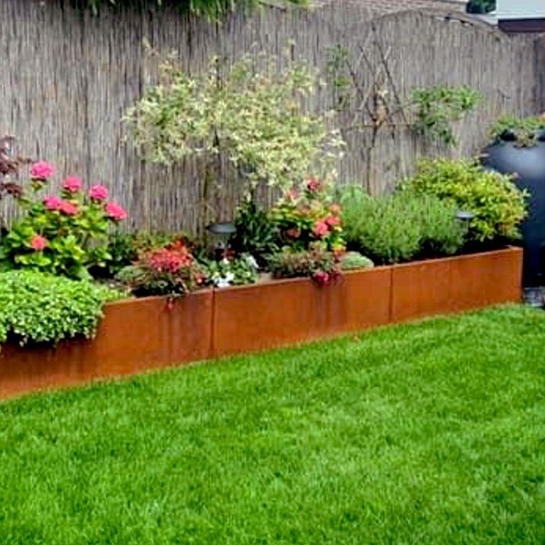 Corten plieno lauko vazonas Texas xxl 480 x 120 cm