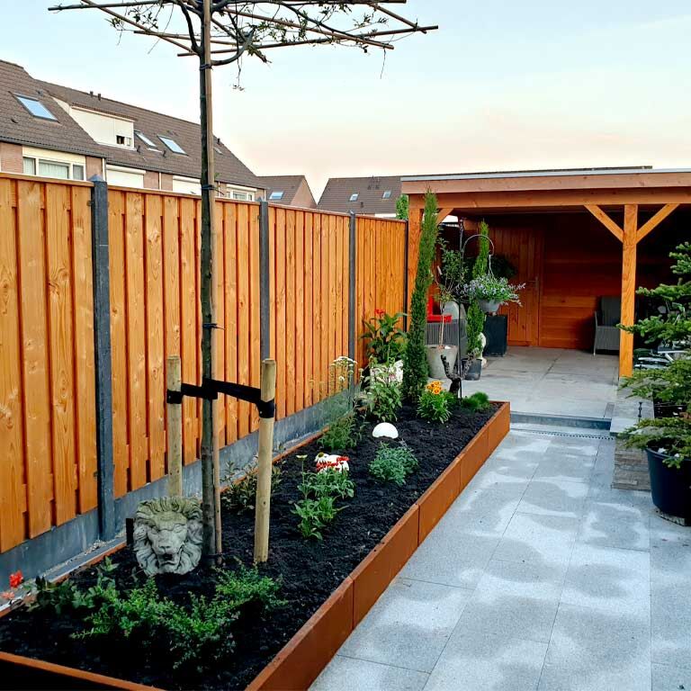 Corten plieno lauko vazonas Texas xxl 500 x 120 cm