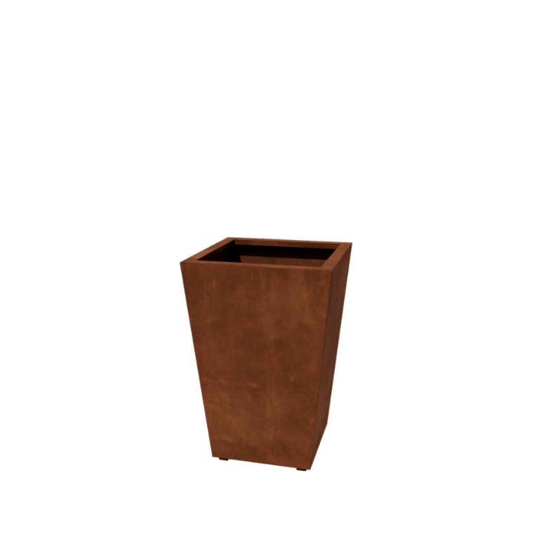 Suvirintas corten plieno lauko vazonas Kūgis 60 x 60 x 80 cm
