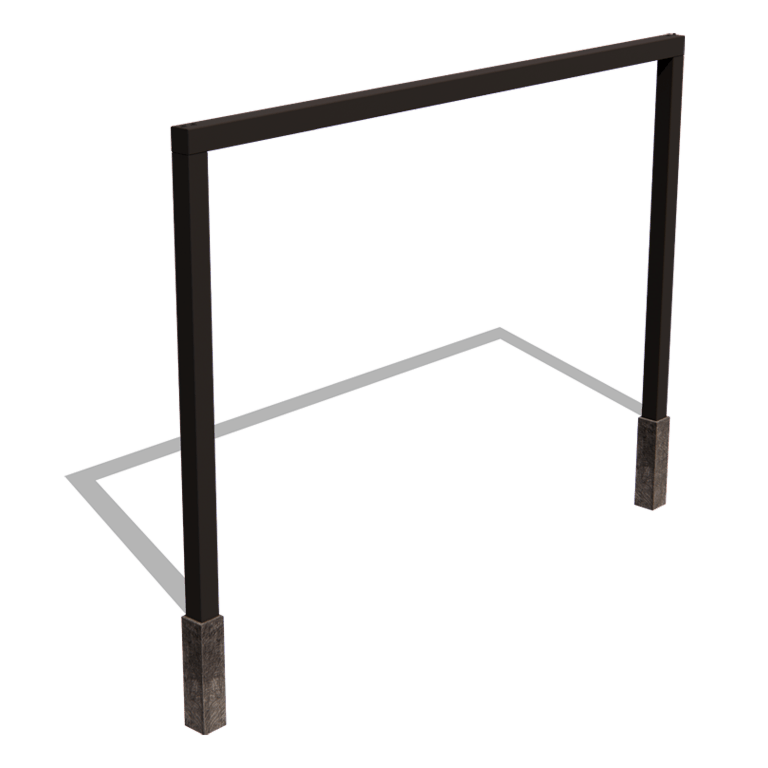 Milteliniu būdu dengta plieninė pergola tiesus 400 cm