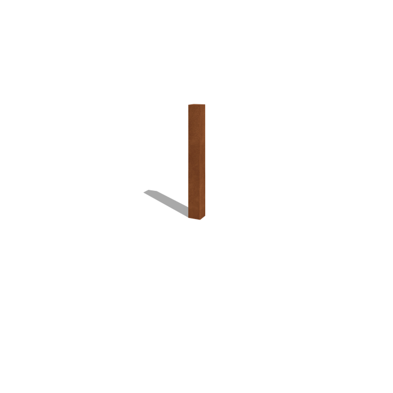 Tvoros stulpas iš corten plieno 100 cm