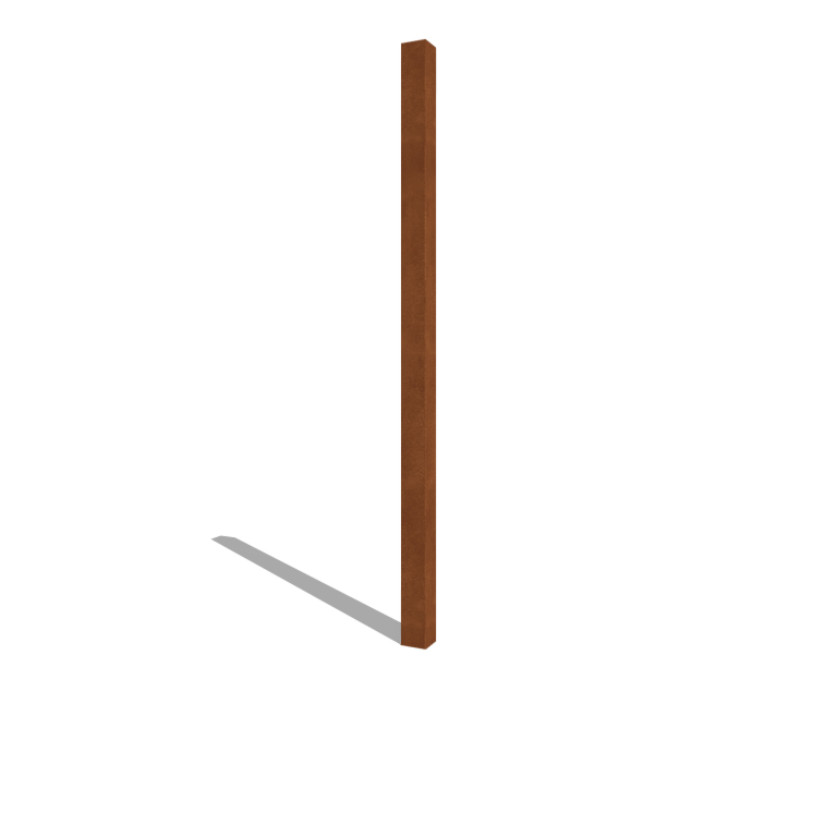 Tvoros stulpas iš corten plieno 200 cm