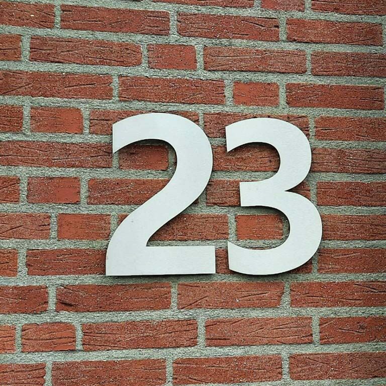 Nerūdijančio plieno namo numeris 4 - 50 cm