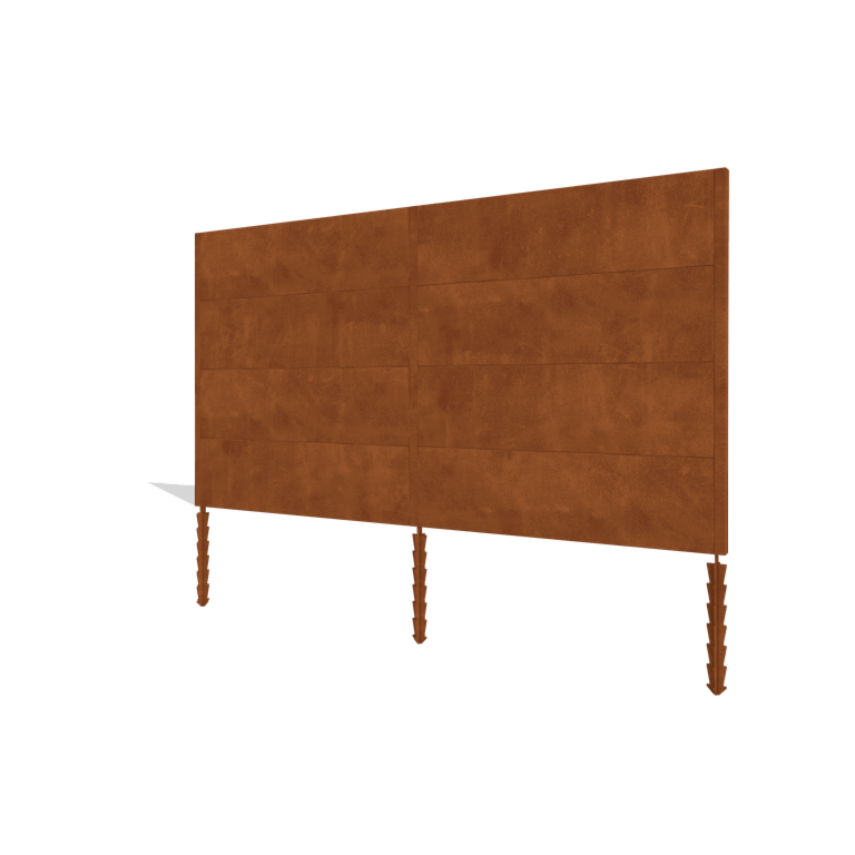 Corten plieno tvora H4 pilnas rinkinys 378 cm