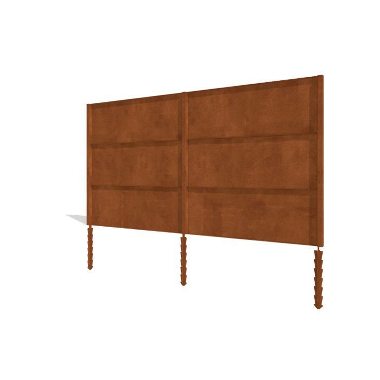 Corten plieno tvora H3 pilnas rinkinys 378 cm