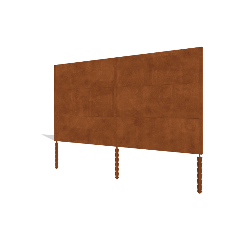 Corten plieno tvora H3 pilnas rinkinys 378 cm