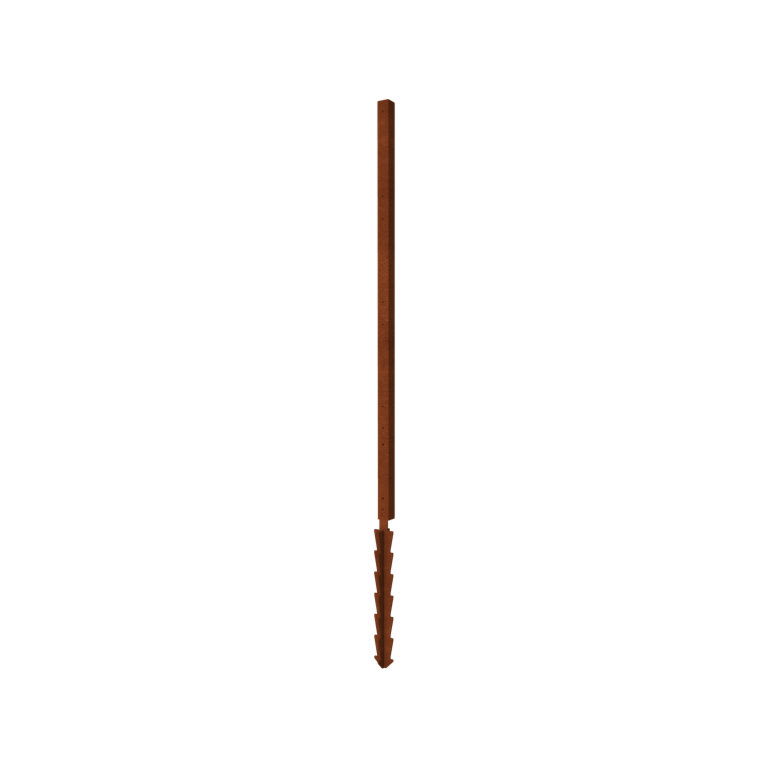 Corten plieno tvora H kampinis stulpas su žemės kaiščiu 190 x 6 x 6 cm Corten plieno tvora H kampinis stulpas su žemės kaiščiu 190 x 6 x 6 cm