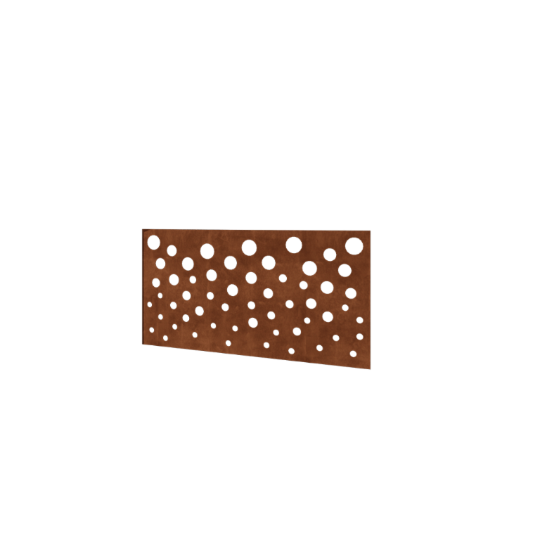Corten plieno tvora H - Panel B - 120 x 63,3 cm
