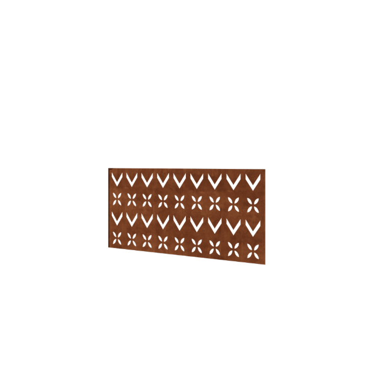 Corten plieno tvora H - Panel V - 120 x 63,3 cm