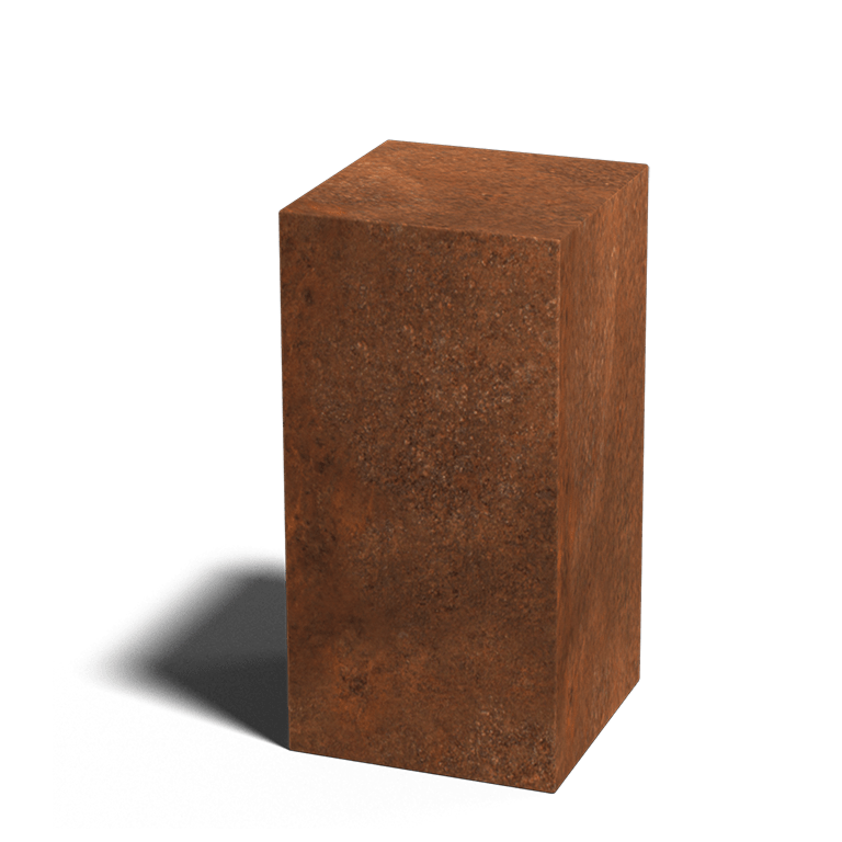 Corten plieno pjedestalas Ohio 30 x 30 x 60 cm