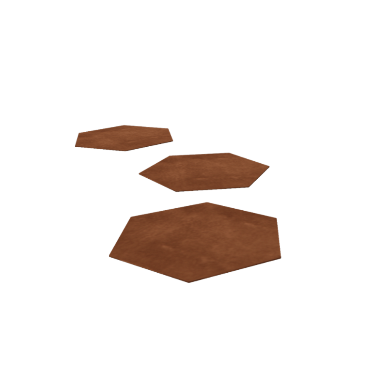 Corten plieno pakopa plytelė Šešiakampis 50