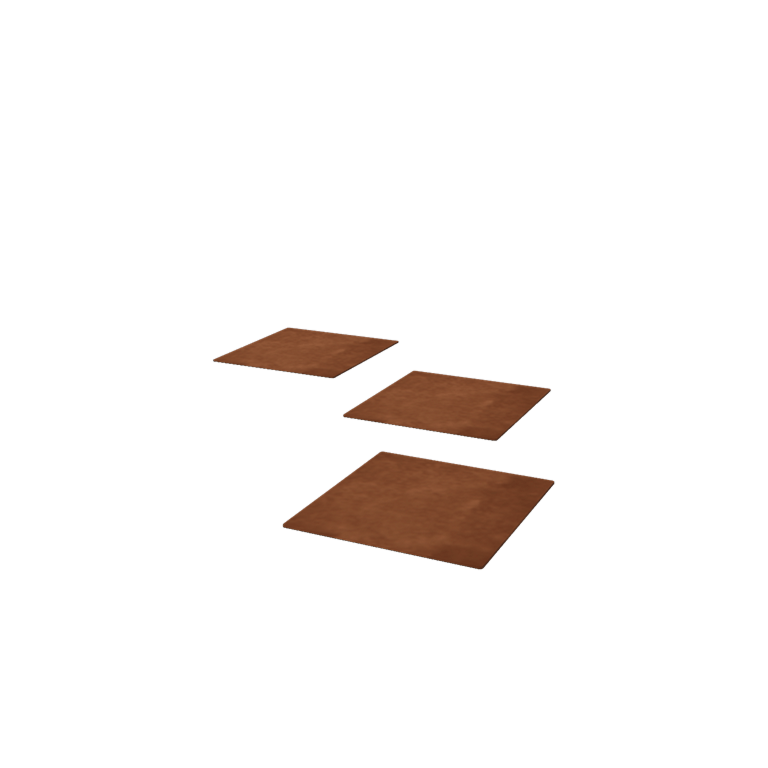 Corten plieno pakopa plytelė Kvadratinis 30 x 30 cm