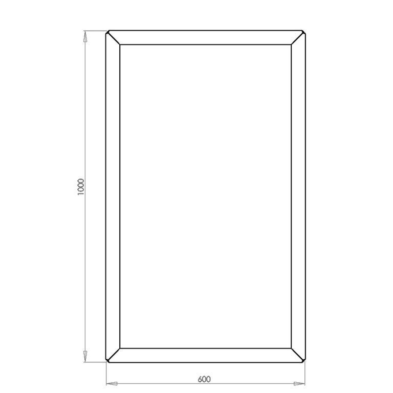 Corten plieno lauko vazonas Texas 60 x 100 cm