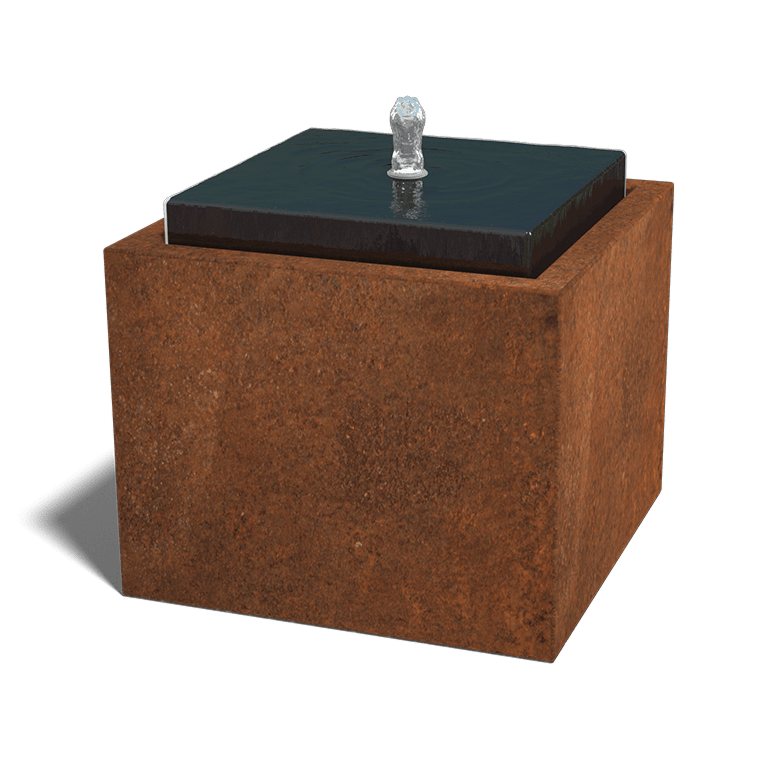 Corten plieno vandens ornamentas 50 x 50 x 40 cm