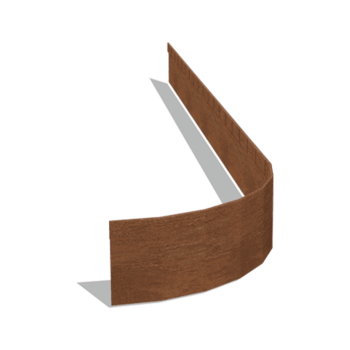 Corten plieno sodo apvadai suplotas FLEX 13 cm (ilgis 150 cm)