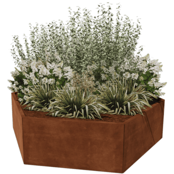 Corten plieno lauko vazonas Denveris 100