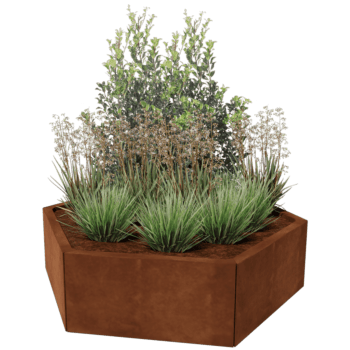Corten plieno lauko vazonas Denveris 60