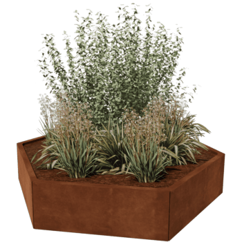 Corten plieno lauko vazonas Denveris 80