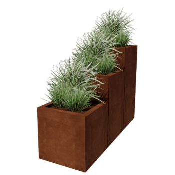 Corten plieno lauko vazonas Majamio specialusis III 40