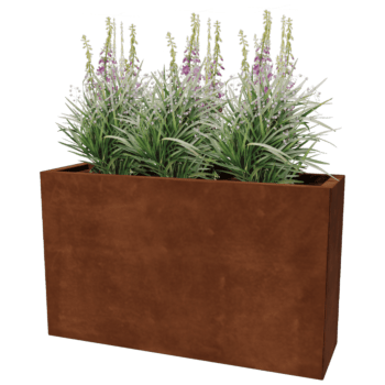 Corten plieno lauko vazonas Texas 30 x 100 cm
