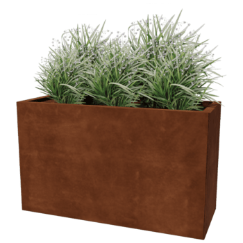 Corten plieno lauko vazonas Texas 40 x 100 cm